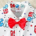 thumbnail image 4 of 1-8 Years Children Boys Fake Two Piece Sets Toddler Boy Fashion Solid Bow Shirt Shorts 2 Piece Outfit Suit, 4 of 8