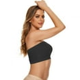 thumbnail image 3 of Ladies Bandeau Strapless Comfort Anti-light Inner Seamless Crop Tube Top, 3 of 8