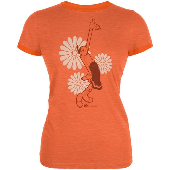 Popeye - Olive Daisies Ladies T-Shirt - Medium