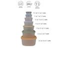 thumbnail image 4 of Contenedores Para Alimentos Ideen De Plástico Juego De 7 Piezas 200 a 5200 ml, 4 of 4