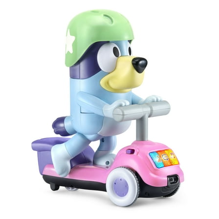 VTech® Bluey Scooter Time Bluey, Moving Electronic Figure Toy for Preschoolers, Ages 3-6 Years Old