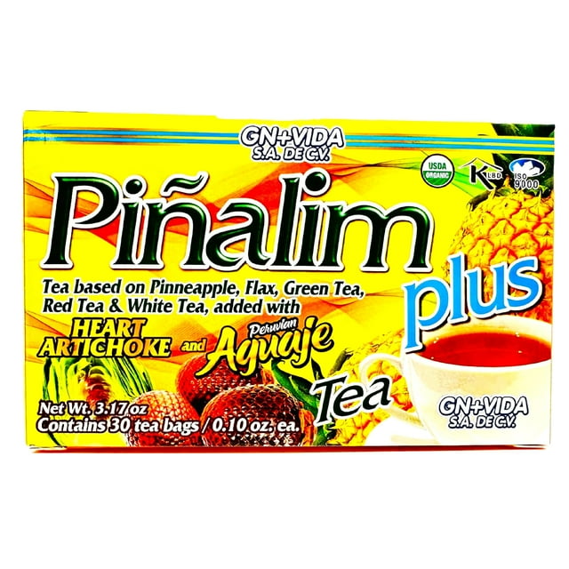 Té limpiador GN+Vida Pinalim Plus con aguaje y alcachofa, 30 unidades