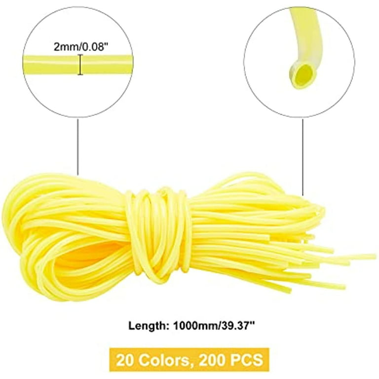 Lanyard String, Boondoggle String Kit with 20 Rolls Plastic Lacing Cord and  50P