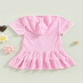 thumbnail image 4 of Maillot de Bain à Capuche pour Filles, Robe en Éponge pour Piscine, Robe de Plage pour Bébé, 4 of 7