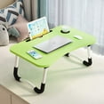 thumbnail image 5 of kibhous Laptop Desk Foldable Bed Tray Table Laptop Bed Stand Standing Table for Bed Sofa Couch Floor Green, 5 of 6