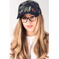 thumbnail image 4 of Gorra de béisbol para mujer, gorras de béisbol para hombre, gorras de papá, gorras informales de algodón teñido con grafiti para papá, niñas y niños Feliz Sencillez, 4 of 4