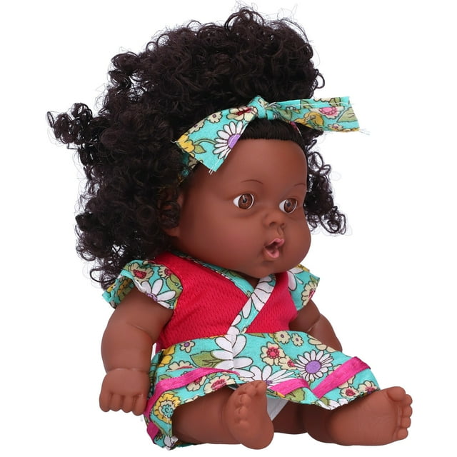 Doll For Children,20cm Doll Lifelike Baby Doll Toy Curly Hair Simulation Doll Collection Toy Gift