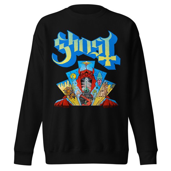Ghost - Devil's Mouth Jumbo Print Unisex Sweatshirt - Black - Small