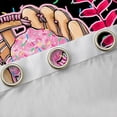 thumbnail image 4 of Erosebridal Teens Sport Baseball Curtains Pack of 2 (42x84 Each),Ice Cream Drip Dessert Curtains Blackout For Boys Girls,Black Pink, 4 of 6