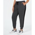 thumbnail image 2 of Ideology Womens Plus Size Velour Striped Joggers;3X, 2 of 2