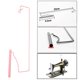 thumbnail image 3 of Soporte de Un Portabobinas de Acolchado Duradero, Estable Y Ligero Una para Máquinas de Remallado Accesorios de Piezas de Rosado Macarena Soporte de hilo, 3 of 8