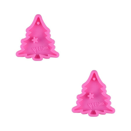 

2 PCS Christmas Decoration Silicone Mould Fondant Cake Chocolate Cookie Decorating Mould Cake Tools Diy Christmas Ornaments DIY Mould Kids Kitchen