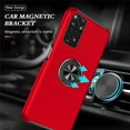thumbnail image 6 of SZMLOGB Phone Case for Redmi Note 11S 4G/Note 11 with Ring Holder Shock Resistant Scratch Resistant PC Silicone Heavy Duty Protective Case-Red, 6 of 6