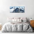 thumbnail image 3 of 3 Pieces Modern Misty Mountain Artwork Canvas Prints Snow Covered Winter Mountain Pictures Paintings on Canvas Wall Art for Home Decoration Wall Decor Stretch Framed Ready to Hang - 12" x 16" x 3, 3 of 6