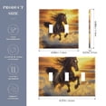 thumbnail image 3 of Dailycode Light Switch Plate Covers 3 Gang Wall Plate Plastics Outlet Covers for Kitchen Home Office Decor Horse Galloping on Beach under Sunset, 3 of 8