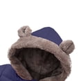 thumbnail image 7 of enyan Toddler Baby Coat Bear Hooded Winter Jacket Fleece Snowsuit Windproof Outerwear for Infant Boy Girl Blue，4-5 Years, 7 of 7