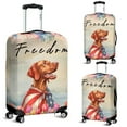 thumbnail image 2 of Freedom Vizsla on Independence Day 4th of July Travel Luggage Cover Vizslas Dog Lover Gifts Idea Suitcase Dust Protective Decor - 01005, 2 of 5