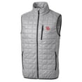 thumbnail image 2 of Men's Cutter & Buck Gray Houston Cougars Big & Tall Rainier PrimaLoft Eco Full-Zip Puffer Vest, 2 of 3
