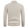 thumbnail image 5 of Men's Shawl Collar Cable Knit Cardigan Sweater Button Front Long Sleeve Jacket, 5 of 6