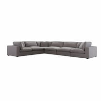 Roundhill Furniture Rivas Contemporary 6-Piece Sectional Sofa - Graphite