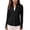 Black women summer collared long sleeve shirt a1, variant on thefmos Women Summer Collared Long Sleeve Zipper Tops Casual Pullover Solid Slim Basic Sport Shirt Lightweight Tee for Outdoor Activities, Gray XL