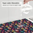 thumbnail image 5 of Yiaed Cute Animal Print Highly Absorbent Microfiber Kitchen Counter Mat, Dish Drying Pad for Dishes, Utensils, Pots and Pans, Large 18" x 24", 5 of 7