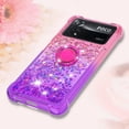 thumbnail image 6 of Slim Phone Case for Xiaomi Poco X4 Pro, Shiny Bling Quicksand Effect TPU Bumper Case with Four Corners Protection Cover for Xiaomi Poco X4 Pro, Pink Purple, 6 of 14
