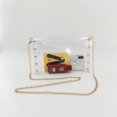 thumbnail image 1 of Bolso transparente de gelatina a la moda, bolso diagonal con remache de cadena, bolso para teléfono móvil, bolso diagonal Sincero Electrónica, 1 of 5