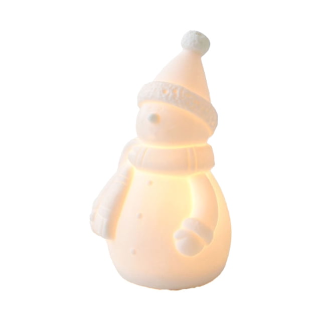 Desktop Decor Ceramic Christmas Village Houses With Light White Porcelain House Figurine Rustic Decor For Home Table Bookshelf Christmas Tree Tower