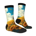thumbnail image 4 of Yiaed Clear Sky Sunflower Print Great elasticity Crew Socks Sports socks for Men and Women, 4 of 5