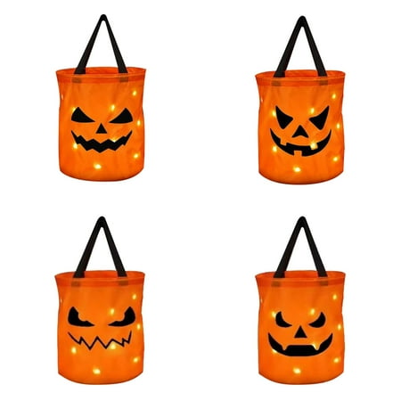 

LED Light Up Trick Or Bags Light Led Up Trick Or Bucket Pumpkin Candy Large Bags | Face Bucket Multipurpose Goodie Bag For Kids Ha Bohemian Light Crib Light 3d Wooden World Map Hallway Lights