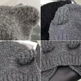 thumbnail image 4 of CoCopeanut Topi Beanie Telinga Beruang Wanita Musim Gugur Baru Topi Rajut Padat Hangat Musim Dingin Indah untuk Anak Perempuan Topi Wol Hangat Telinga Kasual Mode, 4 of 6