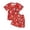 Z-Red193, variant on JIAYUE Boys Girls 2 Piece Outfit Sets Football Graphic Print Short Sleeve Round Neck Top And Drawstring Shorts Summer Sportswear Casual Athletic Clothing Set