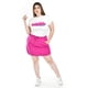 thumbnail image 5 of Short falda con elastico Roman Fashion /Tallas Extras, 7060 (Magenta) fucsia 36, 5 of 7