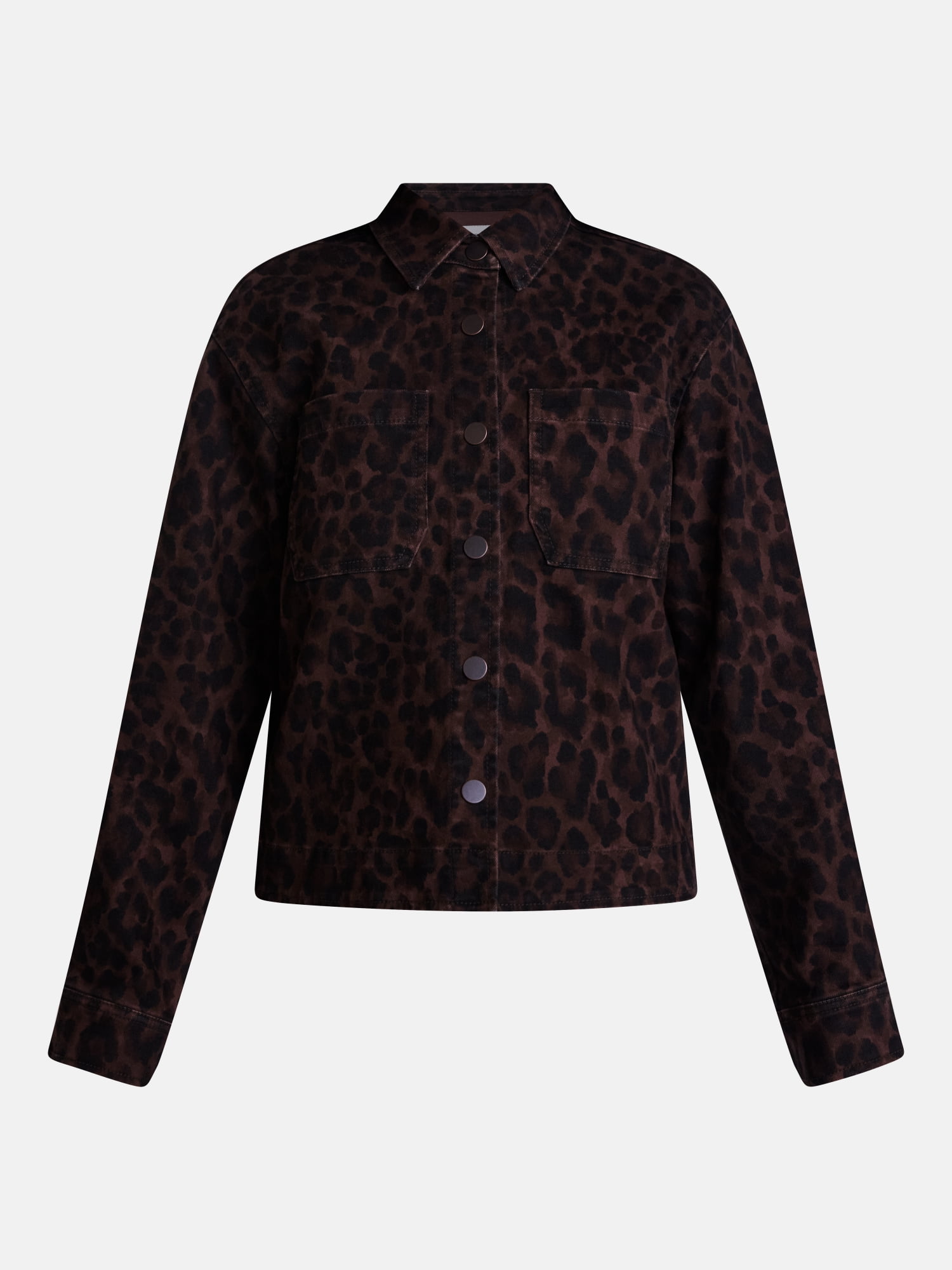 Scenario Women's Faux Leopard Print Jacket, Sizes XS-XXXL