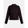 thumbnail image 7 of Scenario Women's Faux Leopard Print Jacket, Sizes XS-XXXL, 7 of 7