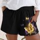 thumbnail image 2 of Pantalones cortos para mujer Pantalones de entrenamiento de playa con cintura elástica de verano Cómodos con bolsillo Pantalones casuales Pompotops ulkah936910, 2 of 4