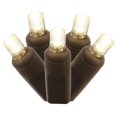 thumbnail image 1 of Vickerman X4B6101 100 Warm White Wide Angle LED Lights on Brown Wire, 34 ft. Christmas Light Set, 1 of 1