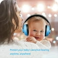 thumbnail image 4 of Baby Ear Defenders 0-24 Months | Noise Cancelling Headphones for Airplane Travel, Noise Reduction Earmuffs with Soft Headband, Hearing Protection & Sleep Comfort for Sensitive Ears, Blue, 4 of 7