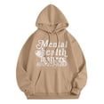 thumbnail image 4 of Women's Letter Graphic Print Pullover Hoodie Sweatshirt, Cozy Winter Warm Hooded Sweatshirt, Casual Soft Everyday Wear Hoodie Sweatshirt, 4 of 5