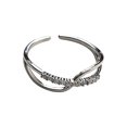 thumbnail image 1 of Jinsinto Croix Incrustation Bague Populaire Diamant Ouverture Réglable, 1 of 5