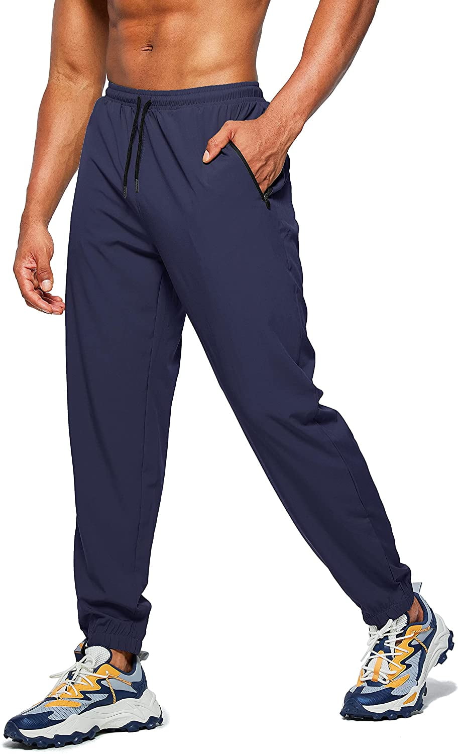 SANTINY Men's Lightweight Jogger Pants 