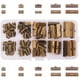 thumbnail image 1 of 100 piezas de terminales de sujeción para pulseras, cintas, marcapáginas y cordones de cuero. Longitudes: 8 mm, 10 mm, 13 mm, 20 mm y 25 mm., 1 of 9
