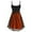 Orange, variant on Herrnalise Women's Gothic Dresses Bat Belt Dresses Halloween Party Dresses