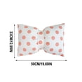 thumbnail image 2 of Velvet Bow Lumbar Throw Pillow 50x33cm – Polka Dot Decorative Cushion for Couch, Bed or Sofa, Soft Rectangular Pillow for Living Room and Nursery Decor, 2 of 5