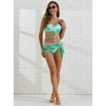 thumbnail image 5 of DARING DIVA Adjustable Spaghetti Straps Strappy Bikini Swimsuits L Turquoise, 5 of 6