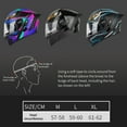 thumbnail image 4 of Tocado de seguridad, casco respirable doble volteador Casco voltear doble seguridad montado y desactivado doble casco construido Seguridad respirable Desactivar Desactivar Jinete de doble visor Casco, 4 of 7