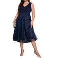 thumbnail image 3 of Gvmfive Women Plus Size Evening Party Dress Sequins Sleeveless Cocktail Formal Swing Dress, 3 of 6