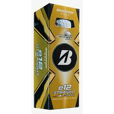 Bridgestone e12 Straight Distance Golf Balls (White, 3pk) 1 Sleeve 2025 NEW