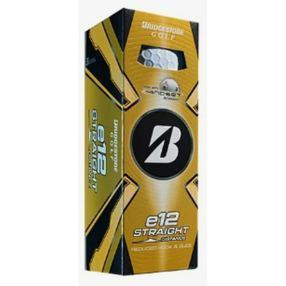 Bridgestone e12 Straight Distance Golf Balls (White, 3pk) 1 Sleeve 2025 NEW